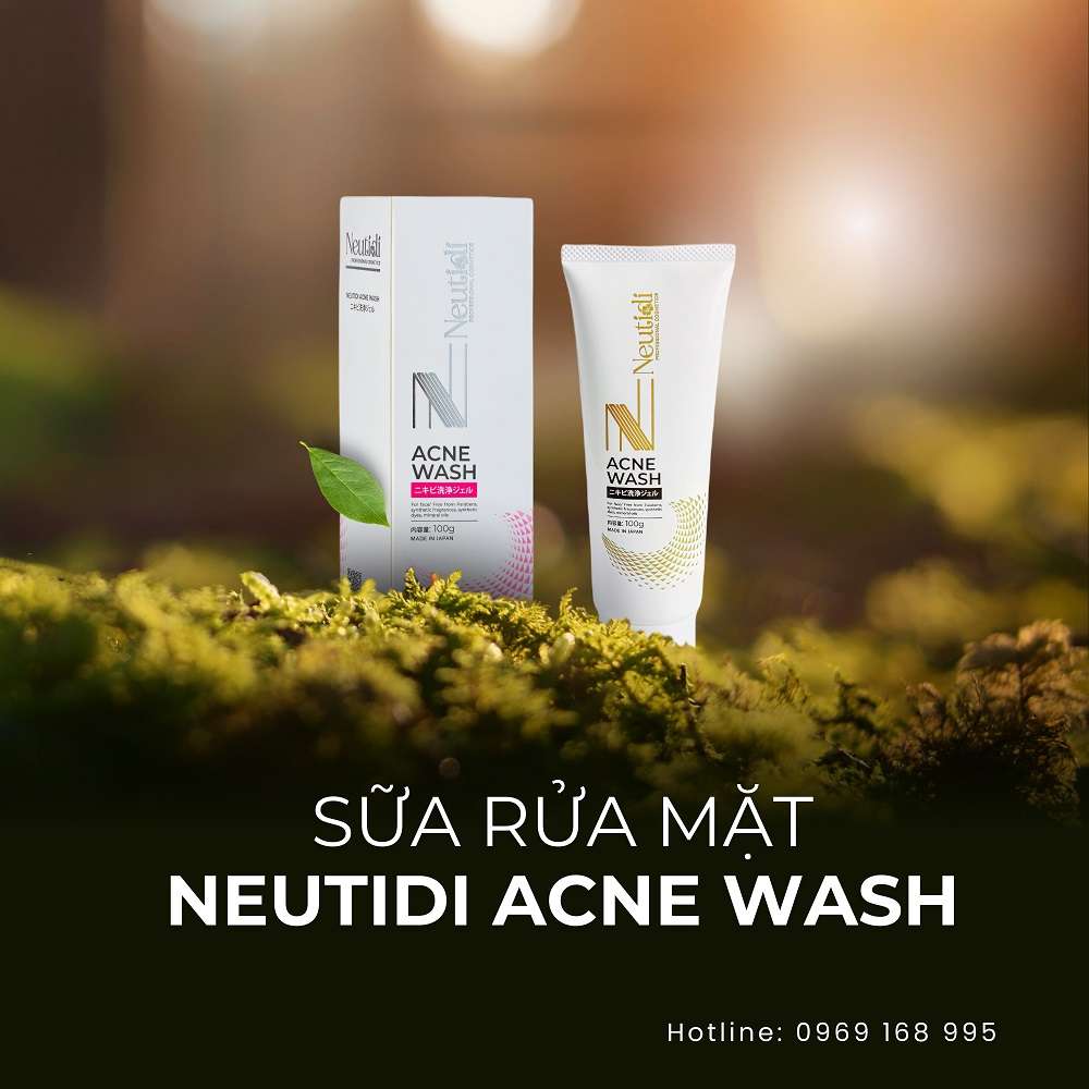 Sữa rửa mặt dạng gel Neutidi Acne Wash