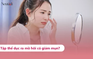 Tập thể dục thể thao đổ mồ hôi có giúp giảm mụn?
