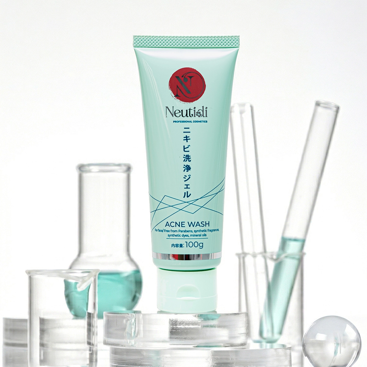 Sữa rửa mặt Neutidi Acne Wash - bao bì mới