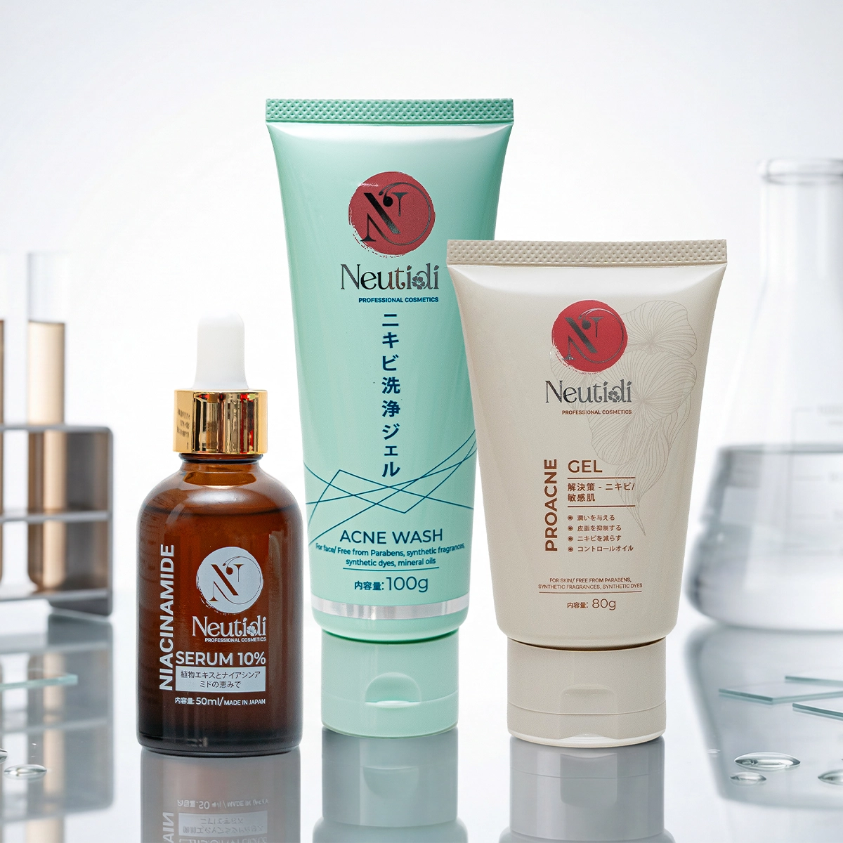 Bộ sản phẩm chăm sóc da mụn Neutidi ProAcne Kit