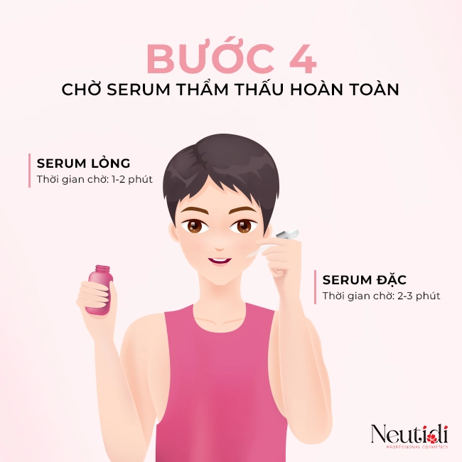 Cách sử dụng serum - bước 4