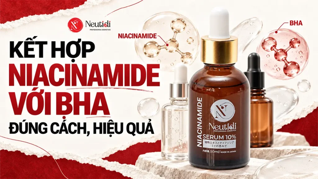 BHA và Niacinamide dùng chung được không? Cách kết hợp đúng & hiệu quả 1 Niacinamide và BHA có dùng chung được không?