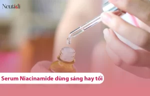 serum niacinamide nên dùng sáng hay tối