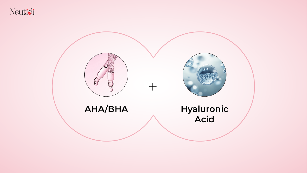 Kết hợp Serum AHA BHA với HA