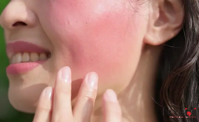 Serum khiến da bị ăn nắng, ửng đỏ, thâm sạm