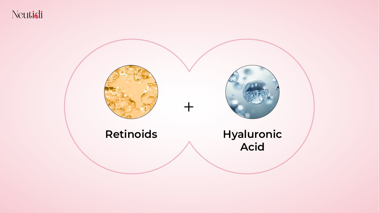Dùng kết hợp serum Retinoids và HA