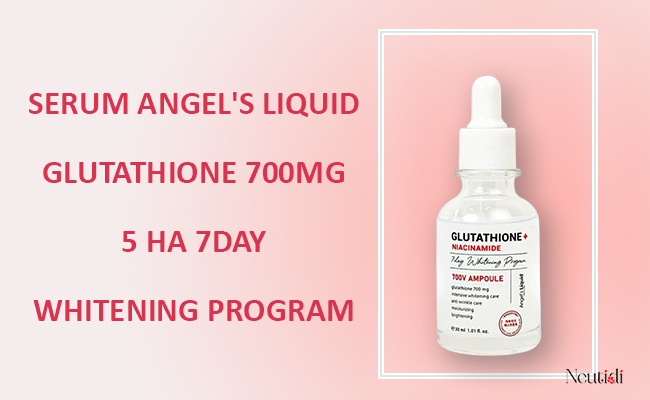 Serum giảm thâm nám do mụn Angel's Liquid Glutathione 700mg + 5% HA 7Day Whitening Program