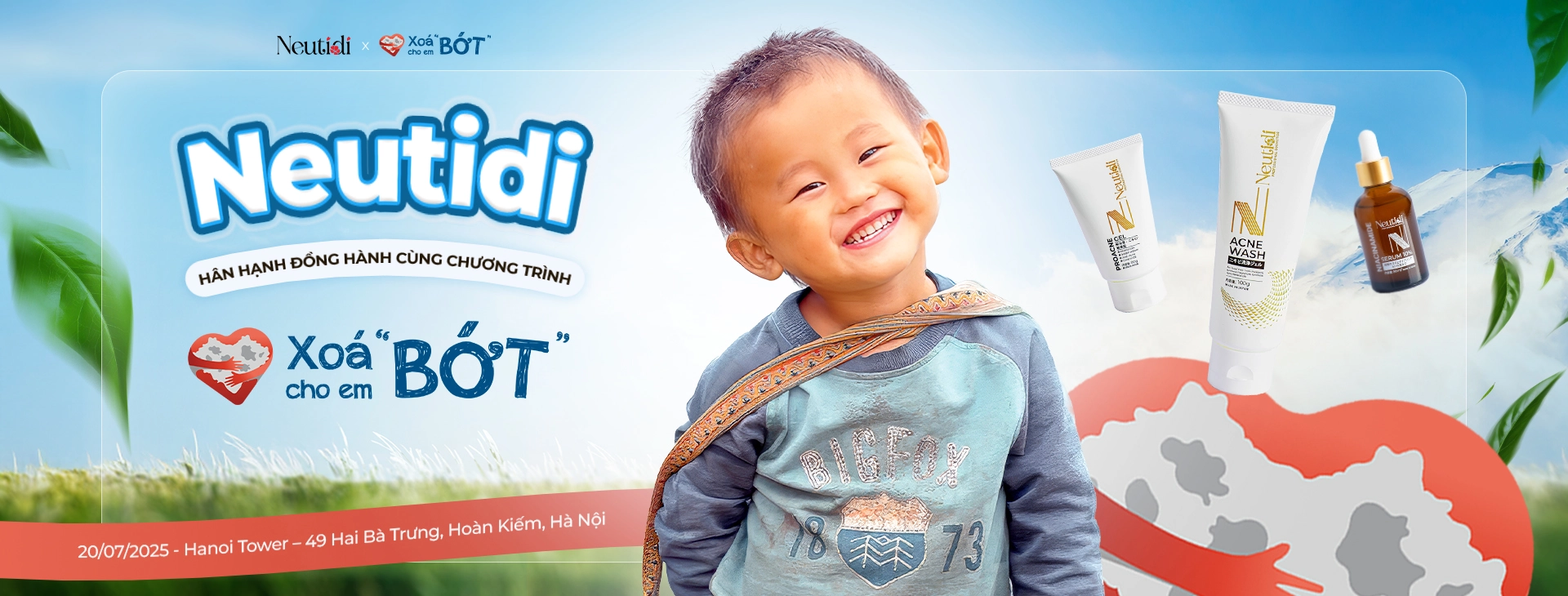 Neutidi đồng hành cùng chương trình Xóa "Bớt" Cho Em