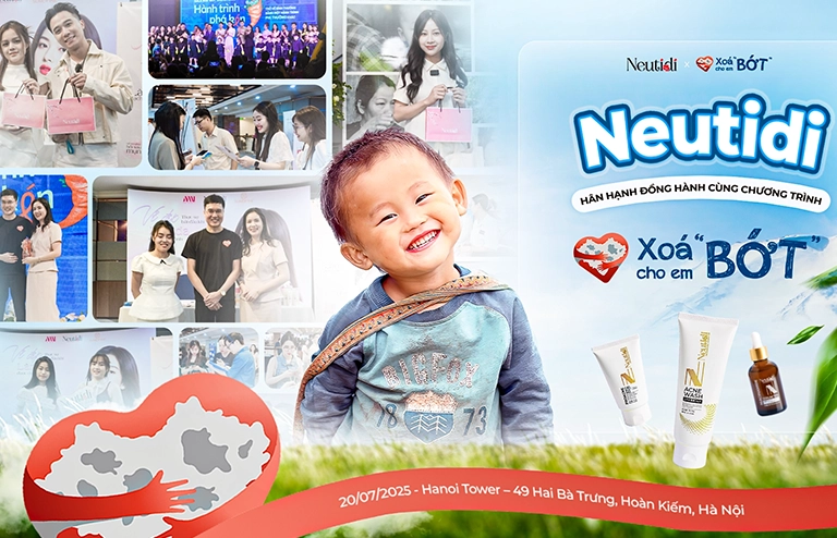 Neutidi tài trợ & đồng hành cùng Xóa "Bớt" Cho Em