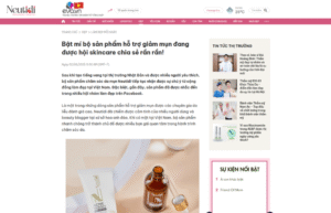Báo Eva.vn nói về thương hiệu chăm sóc da mụn Neutidi