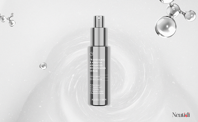 Allies of Skin Tranexamic & Arbutin Advanced Brightening Serum trị đốm nâu, nám sạm