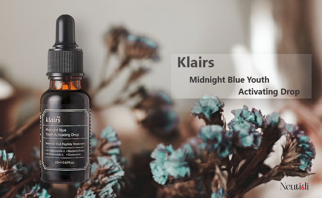 review Serum trị mụn Klairs Midnight Blue Youth Activating Drop