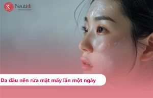 Da dầu nên rửa mặt mấy lần một ngày