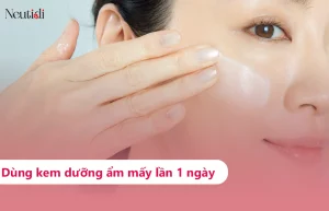 Nên thoa kem dưỡng ẩm mấy lần một ngày