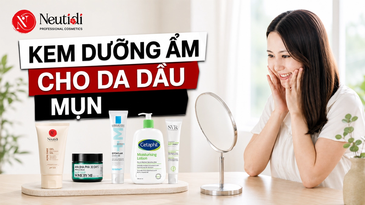 TOP 6 kem dưỡng ẩm cho da dầu mụn được bác sĩ khuyên dùng 2026 30 TOP Kem dưỡng ẩm cho da dầu mụn được bác sĩ da liễu đánh giá cao