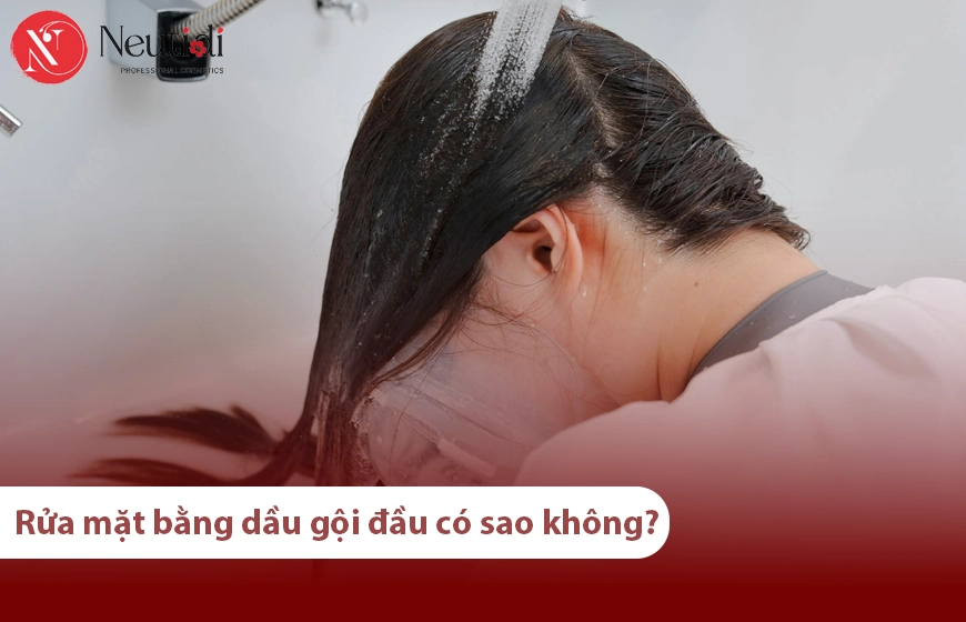 Rửa mặt bằng dầu gội đầu: Có sao không?