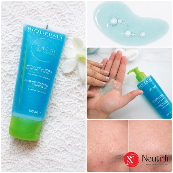 Review Bioderma Sébium Foaming Gel sữa rửa mặt cho da dầu nhiều mụn