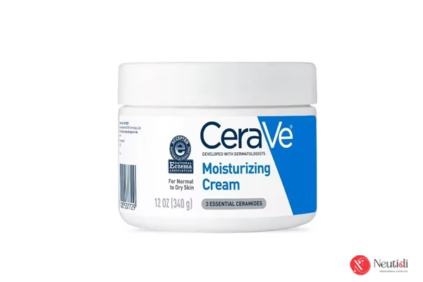 Peel da xong dùng kem dưỡng gì? Top 5+ sản phẩm phục hồi da nhanh chóng 3 Kem dưỡng nên dùng sau peel da: Cerave Moistrurizing Cream