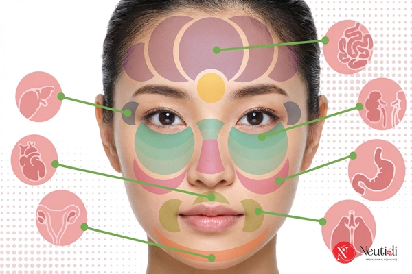 Giải mã 12 vị trí mọc mụn trên mặt: Cảnh báo sức khoẻ gan - phổi - tiêu hoá 2 Bản đồ mụn là gì?