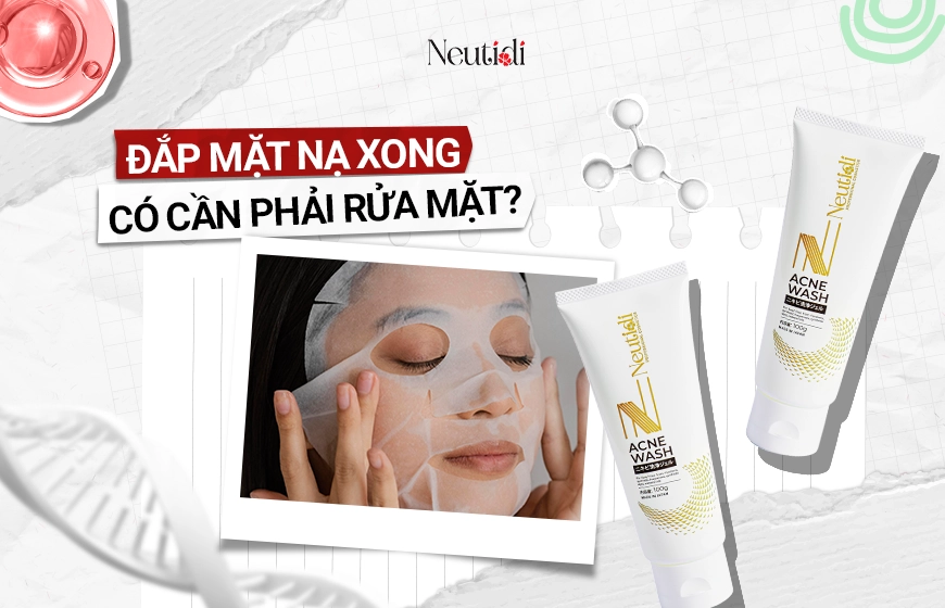 Đắp mặt nạ xong có cần rửa mặt không? 1 Đắp mặt nạ xong có cần rửa mặt không?