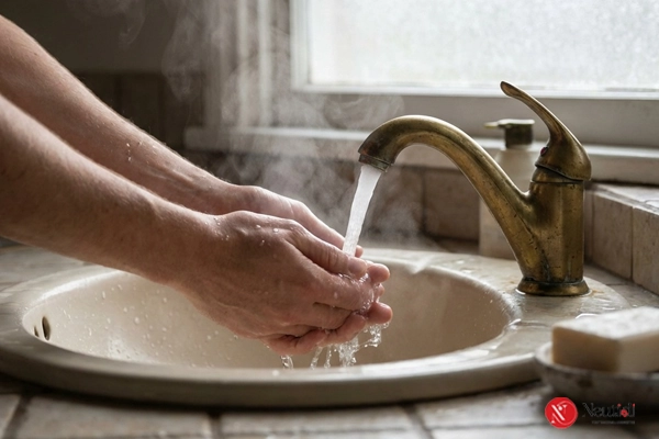 Không nên dùng nước quá nóng để rửa mặt