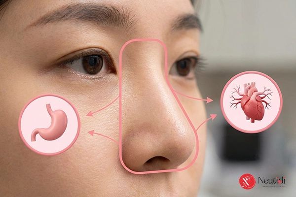 Giải mã 12 vị trí mọc mụn trên mặt: Cảnh báo sức khoẻ gan - phổi - tiêu hoá 5 Mụn vùng mũi