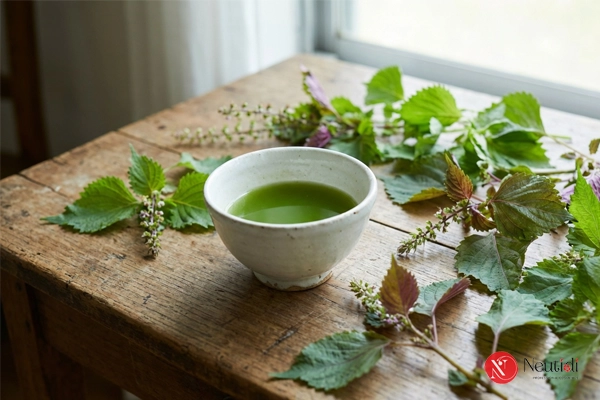 Cách rửa mặt với nước cốt lá tía tô