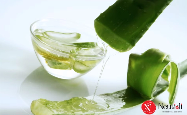 Đắp gel nha đam để giảm viêm sau khi nặn mụn