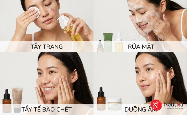 Chăm sóc da tại nhà trị mụn ẩn da dầu