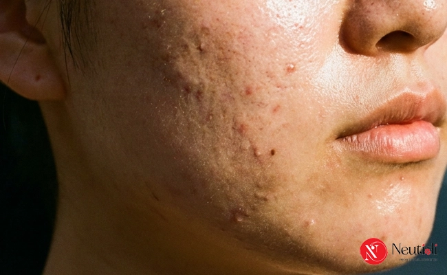 Mụn ẩn trên làn da dầu