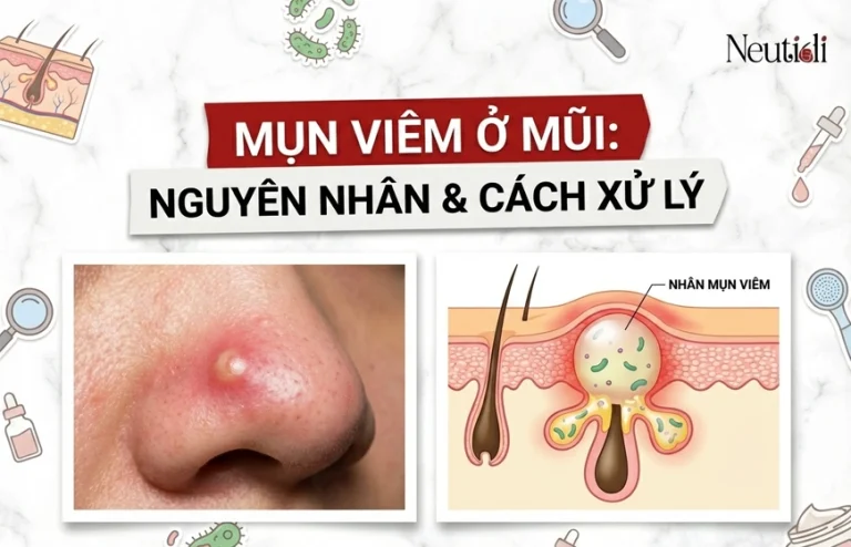 Mụn viêm ở mũi là gì?