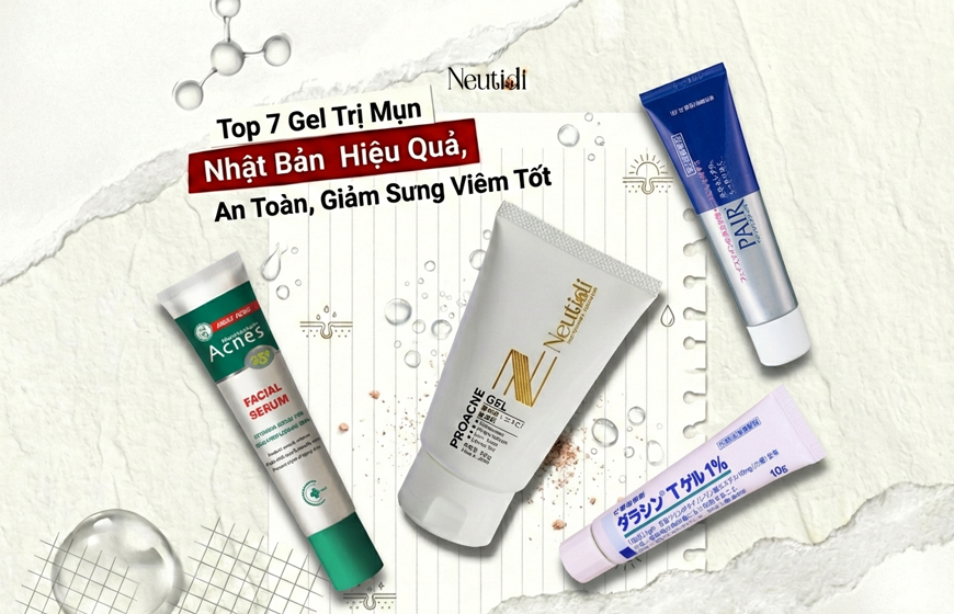 TOP gel trị mụn Nhật Bản tốt