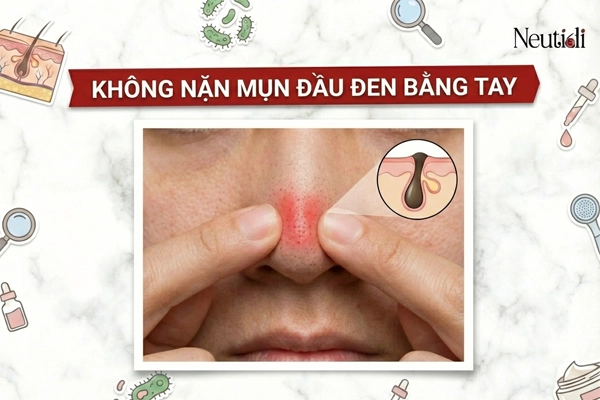Cách nặn mụn đầu đen chuẩn y khoa, an toàn, không sẹo thâm 2 Vì sao không nên tự ý nặn mụn đầu đen