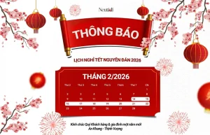 Neutidi thông báo lịch nghỉ Tết Nguyên Đán Ất Tỵ 2026 10 Lịch nghỉ tết nguyên đán 2026 neutidi