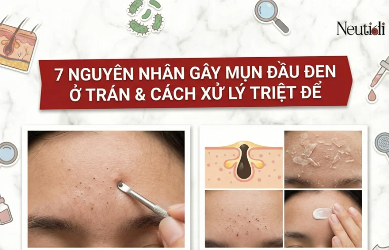 Mụn đầu đen ở trán
