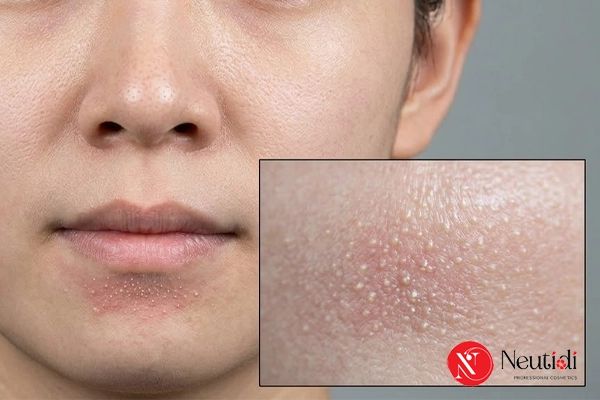 Mụn cám ở cằm: Nguyên nhân & 7 cách trị hiệu quả tại nhà 2 Hình ảnh mụn cám ở cằm