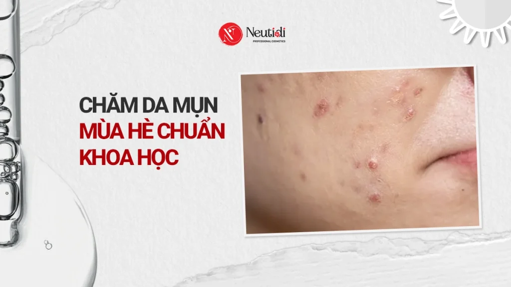 Cách chăm da mụn mùa hè