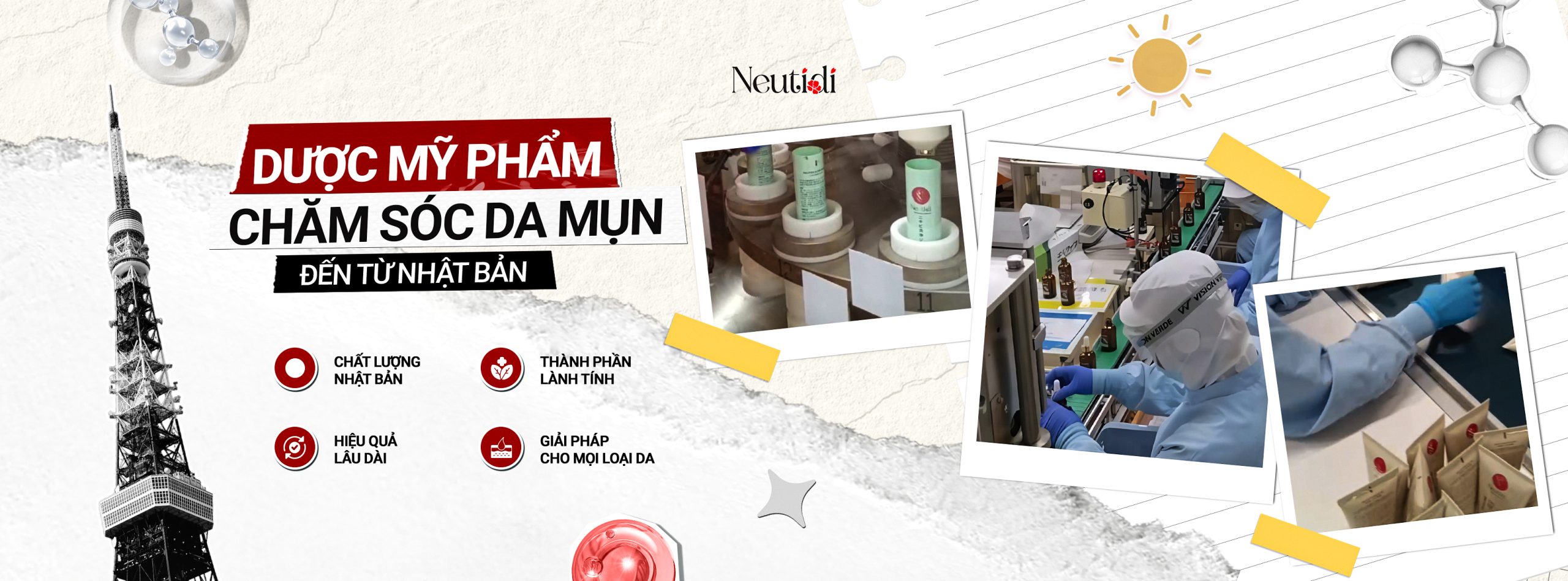 Neutidi - Dược mỹ phẩm cho da mụn