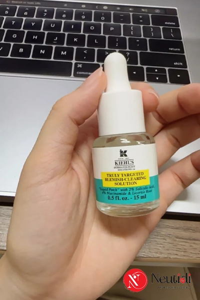 Đánh giá 9 serum hỗ trợ giảm mụn trứng cá hiệu quả 2026 6 Kiehl's Truly Targeted Blemish-Clearing Solution serum trị mụn