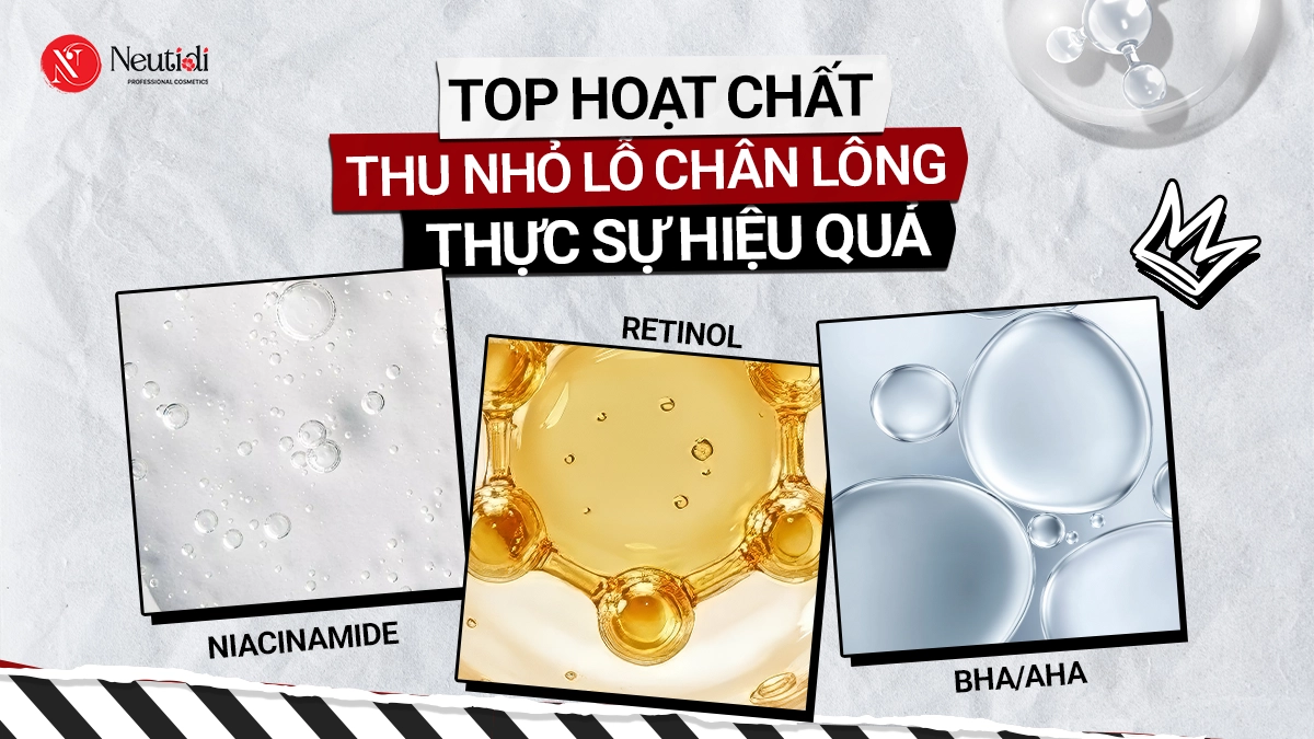 Top 8 hoạt chất thu nhỏ lỗ chân lông (hiệu quả đã được chứng minh) 16 Hoạt chất thu nhỏ lỗ chân lông hiệu quả nhất