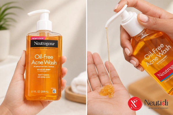 Top 6 sữa rửa mặt tẩy tế bào chết cho nam nên thử nếu da dễ bít tắc 2 sữa rửa mặt tẩy tế bào chết Neutrogena Oil Free Acne Acne Wash