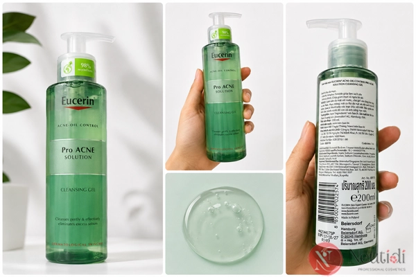 Top 11 sữa rửa mặt trị mụn ẩn được đánh giá cao 2026 13 Sữa rửa mặt Eucerin ProAcne Cleansing Gel cho da mụn ẩn