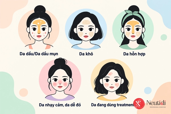 Bước 4: Đối chiếu với loại da của bạn