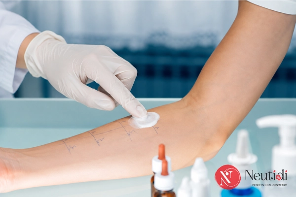 Test sữa rửa mặt ở vùng da nào?