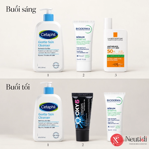 TOP 7 bộ skincare cho da dầu mụn giúp sạch da, bớt dầu thừa hiệu quả 6 Bộ sản phẩm chấm mụn và chăm sóc da mụn