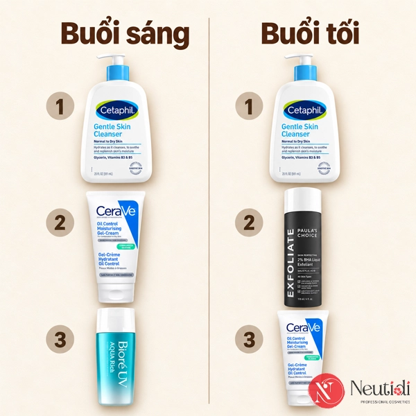TOP 7 bộ skincare cho da dầu mụn giúp sạch da, bớt dầu thừa hiệu quả 4 Bộ sản phẩm cho da dầu mụn có BHA