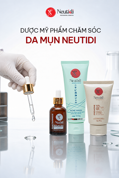 Nhập mỹ phẩm cho spa ở đâu? Top 5 kênh nhập hàng và cách chọn phù hợp 4 Dược mỹ phẩm Neutidi - nguồn mỹ phẩm cho spa hướng tới làn da dầu mụn