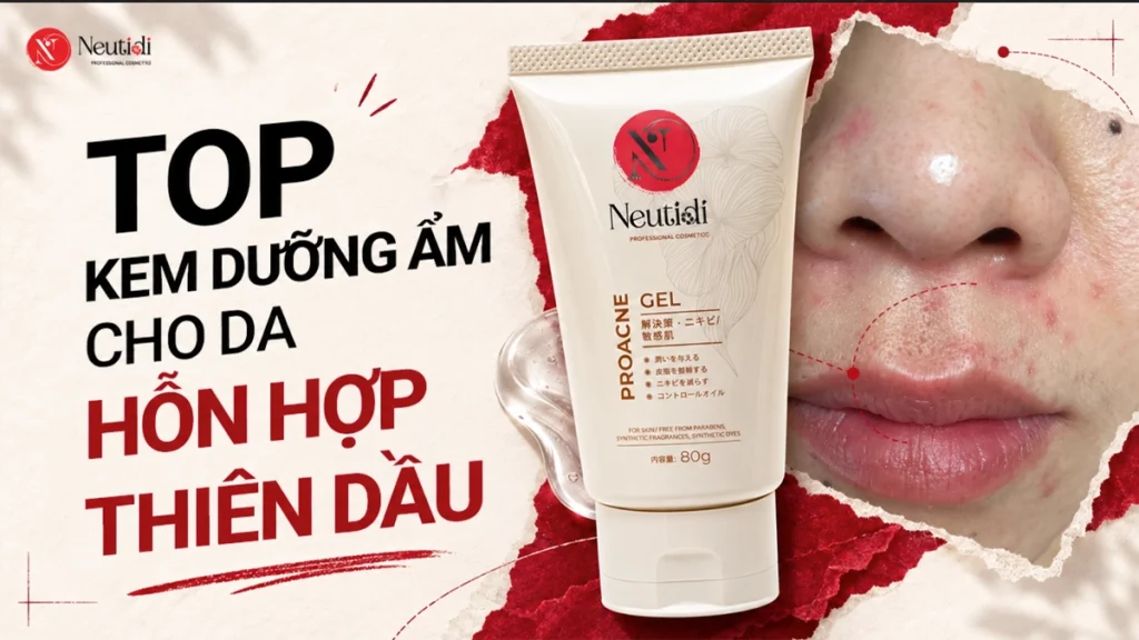 Top kem dưỡng ẩm cho da hỗn hợp thiên dầu