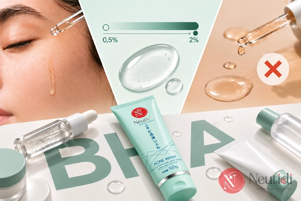 BHA dùng hằng ngày được không? Tần suất và giờ dùng đúng 2 ĐIều kiện để có thể dùng BHA hằng ngày